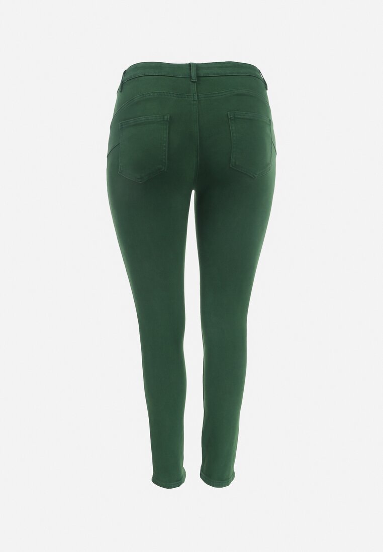Zielone Spodnie Skinny Nitla