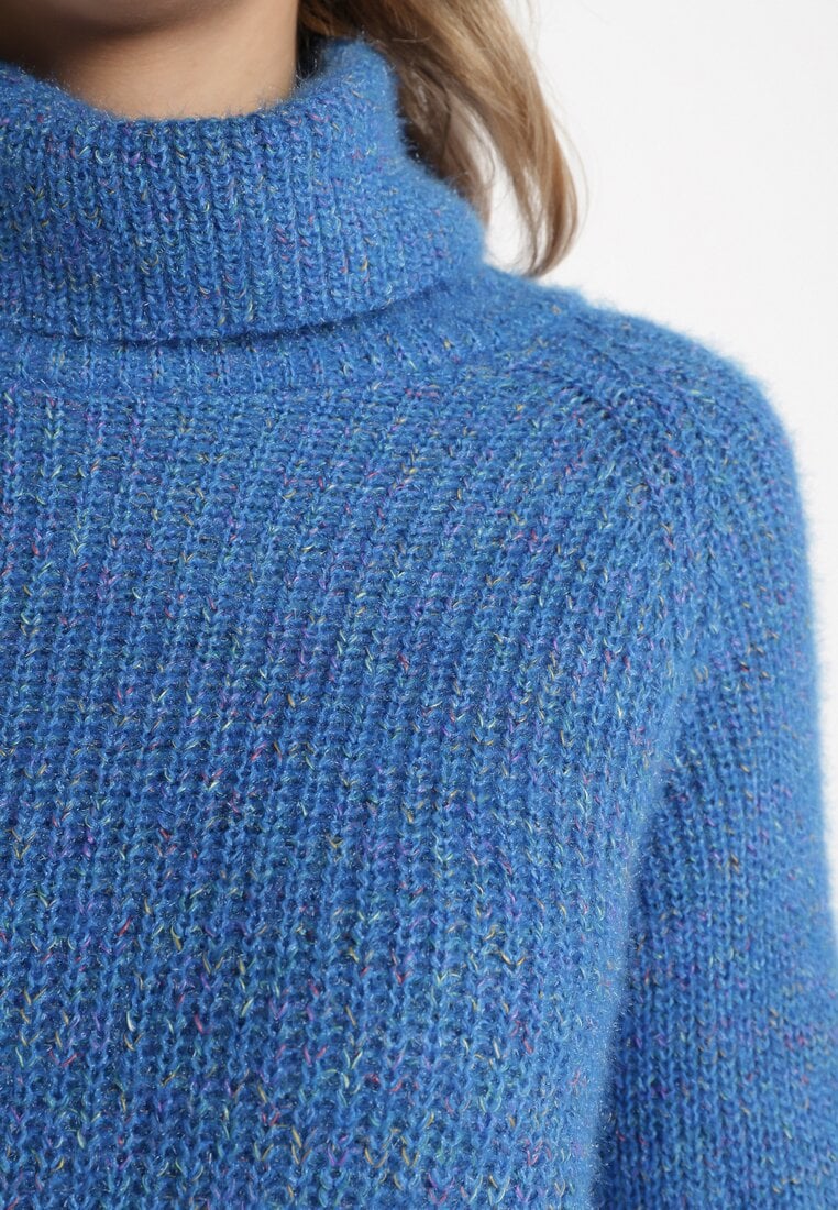 Niebieski Golf Dzianinowy Rulani