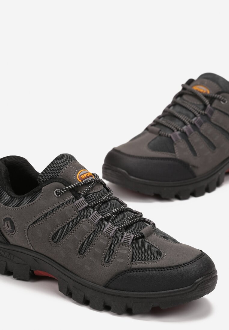Szare Buty Sportowe przed Kostkę z Wiązaniem Xirilele