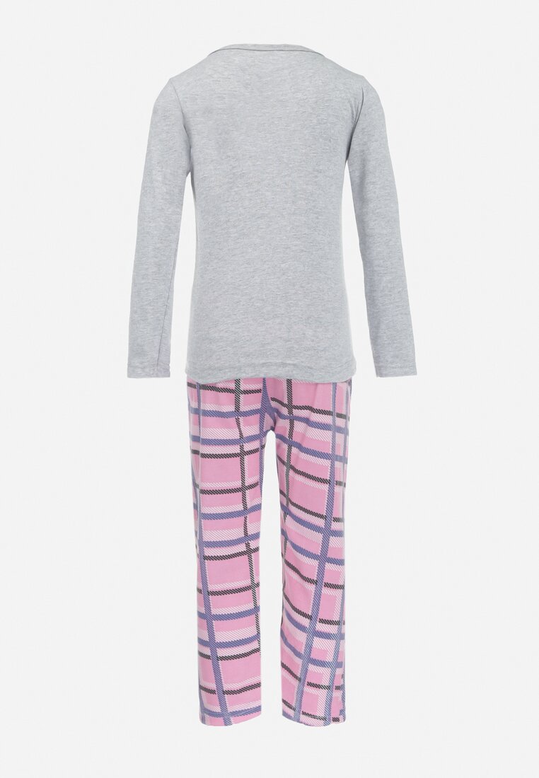 Pijama Gri cu roz
