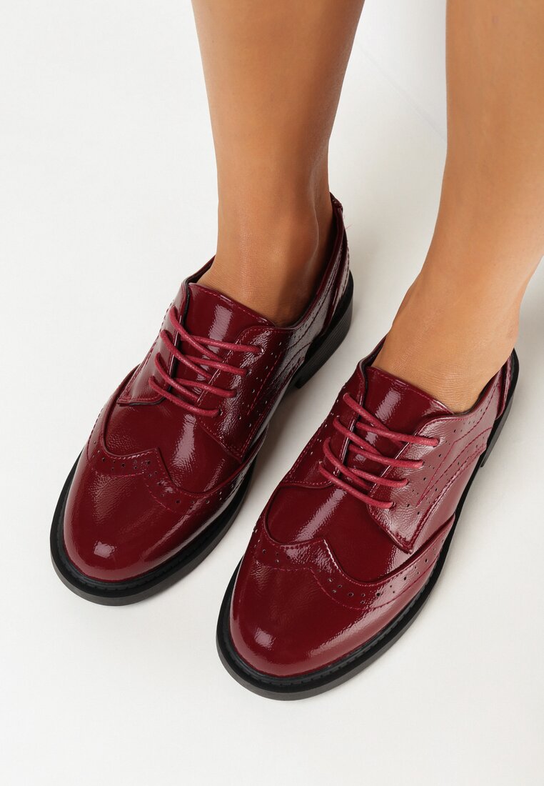 Pantofi casual Bordo