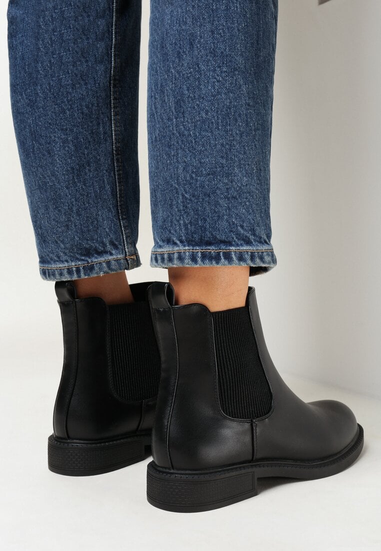 Czarne Botki Sztyblety Efiska