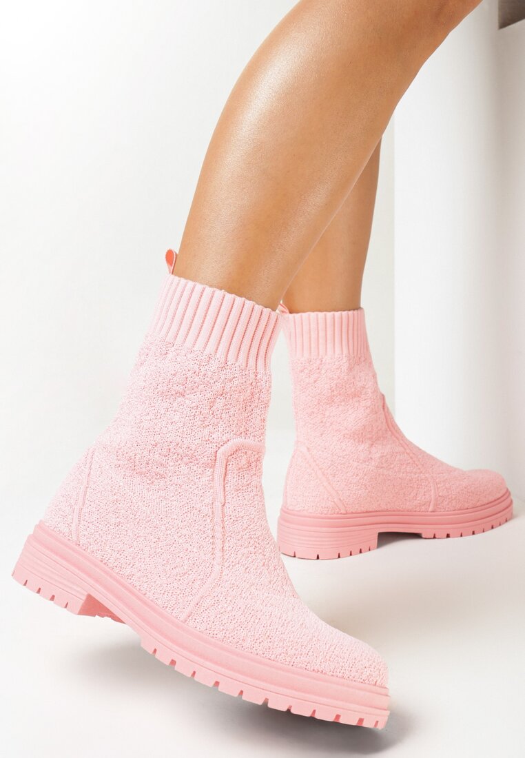 Rózsaszín bokacsizma