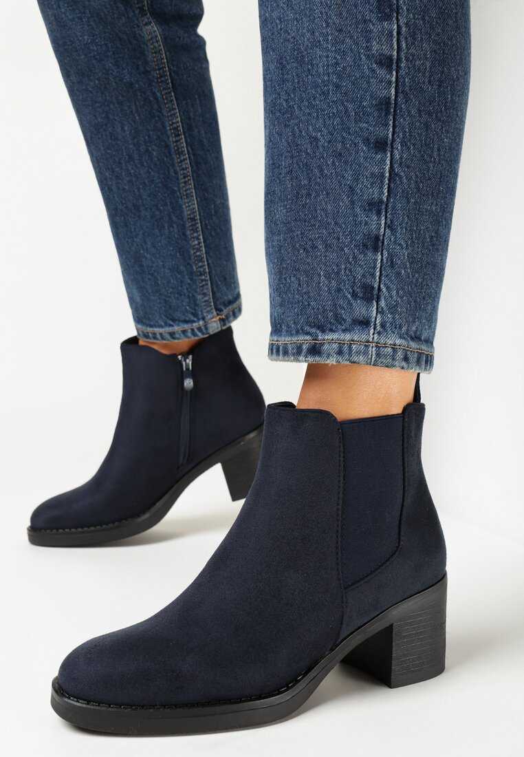 Granatowe Botki Griffins