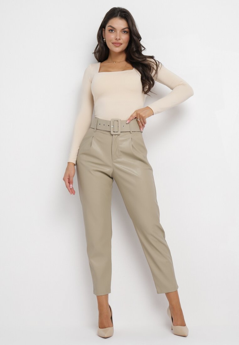 Pantaloni Bej deschis