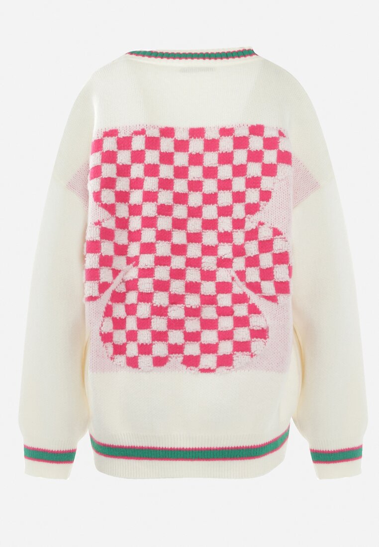 Cardigan Alb