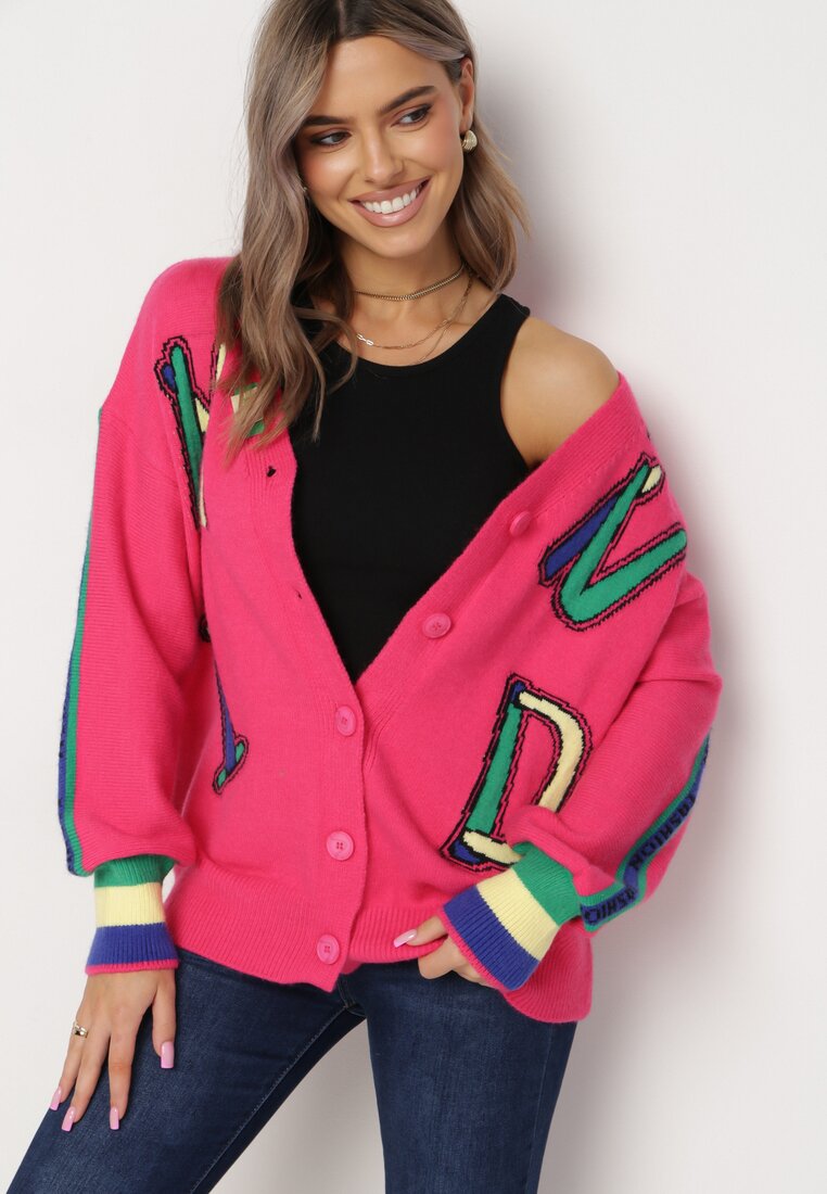 Cardigan Fucsia