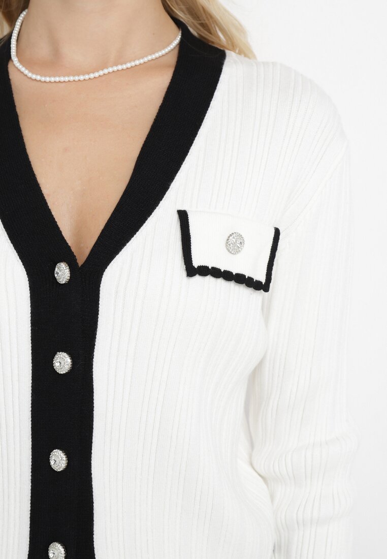 Cardigan Alb