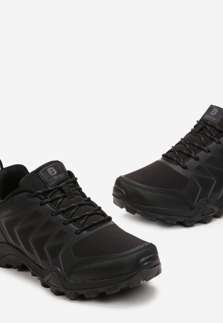 Czarne Sznurowane Buty Trekkingowe Do Kostki Trivilla