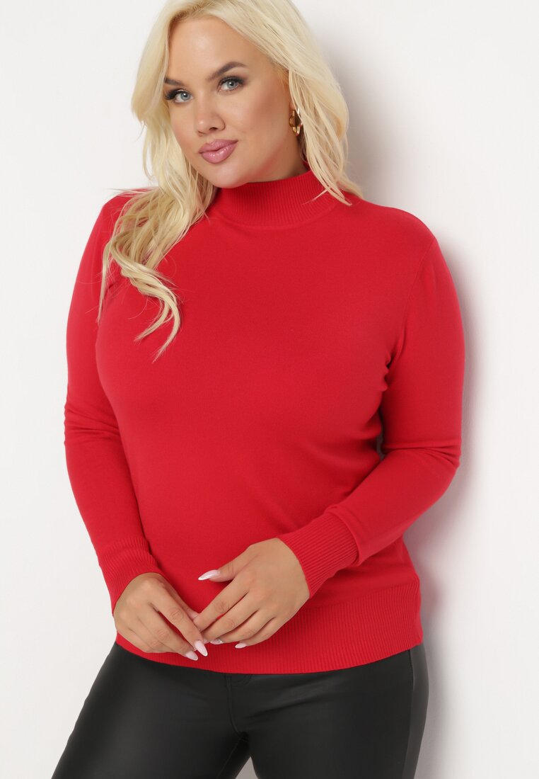 Czerwony Sweter z Golfem Erimessa