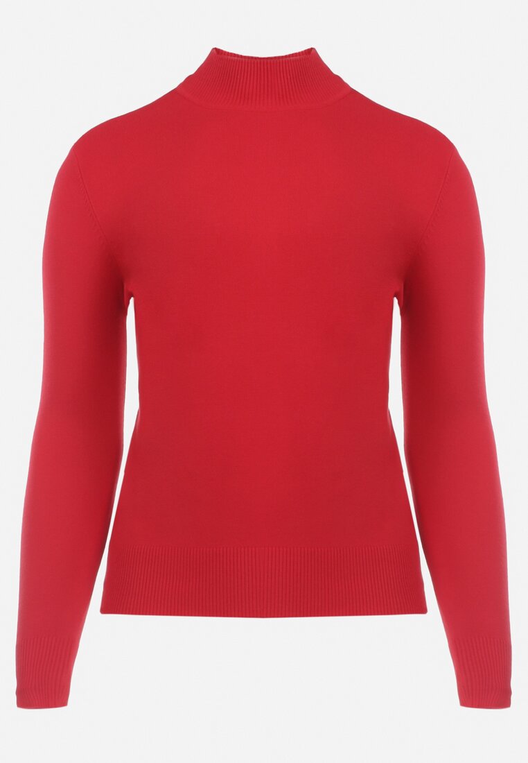 Czerwony Sweter z Golfem Erimessa