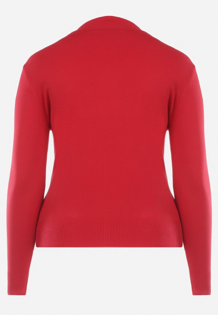 Czerwony Sweter z Golfem Erimessa