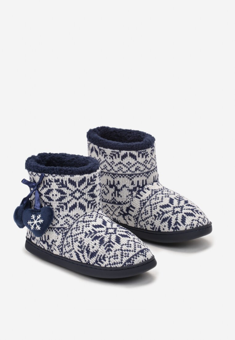 Papuci de casă Bleumarin cu albastru