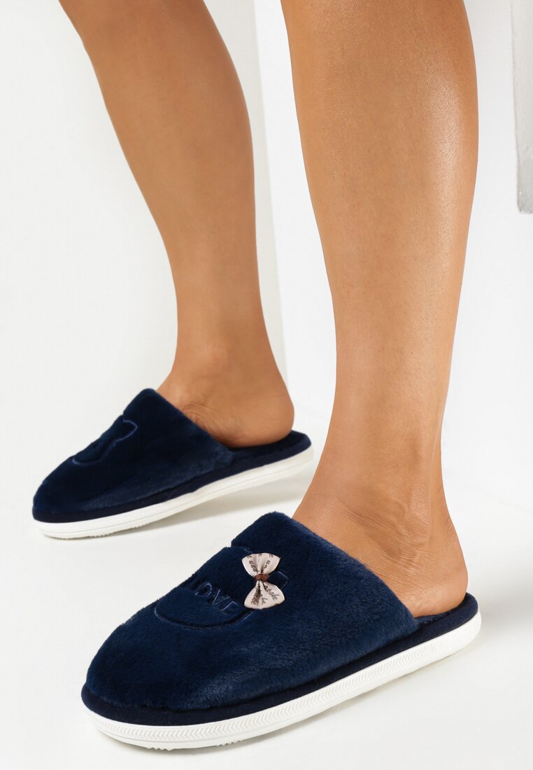 Papuci de casă Bleumarin