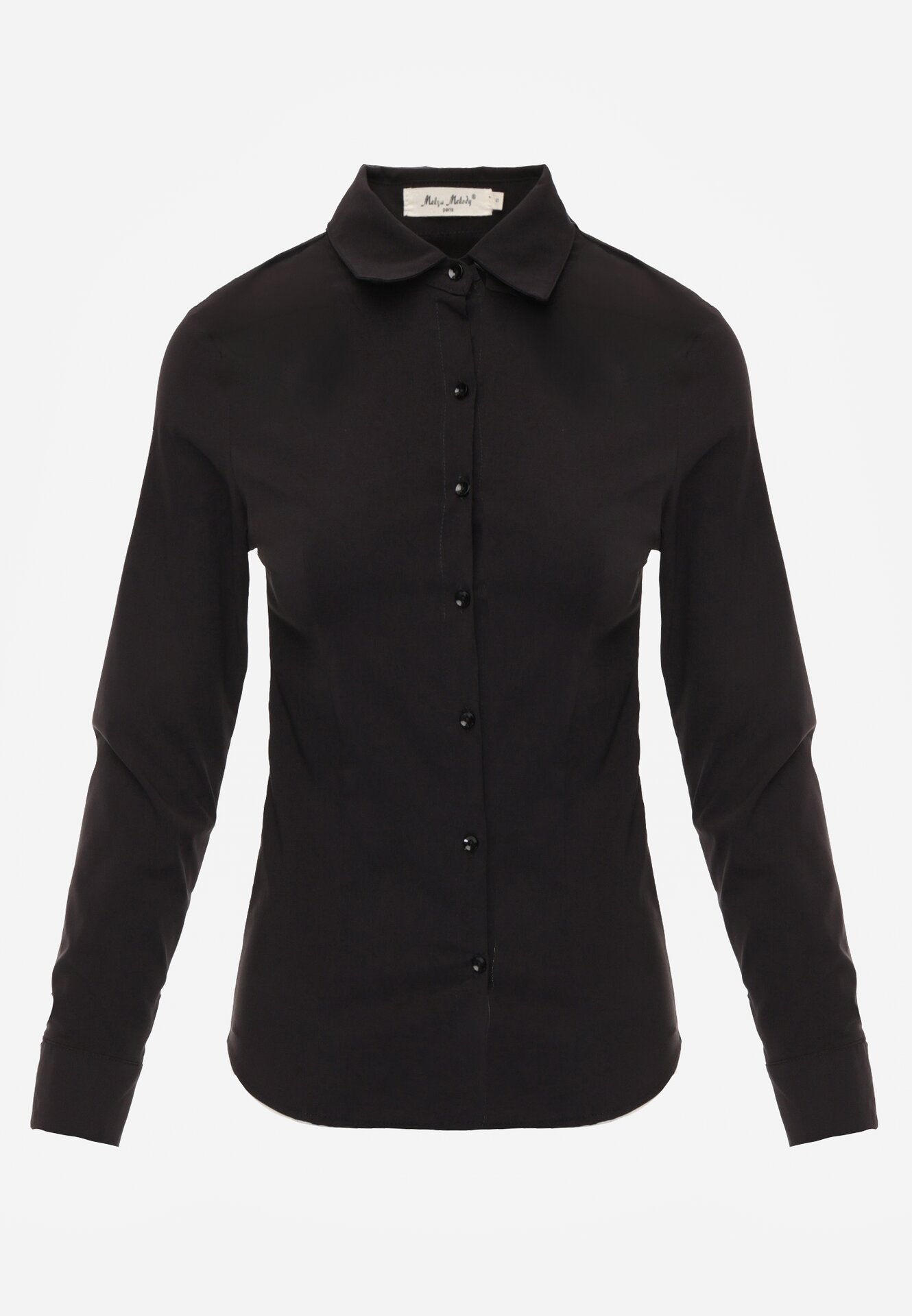 Czarna Koszula na Guziki Jejorra