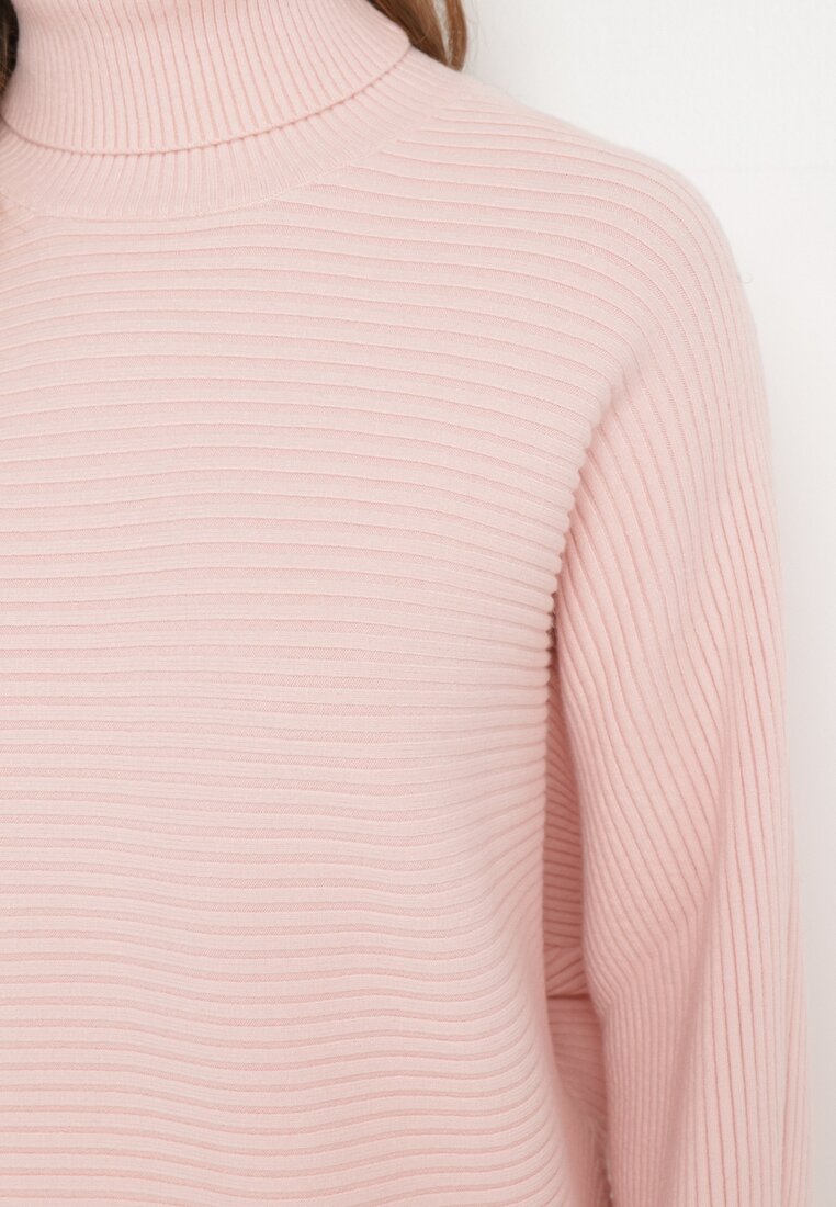 Różowy Golf z Luźnym Rękawem Canauto