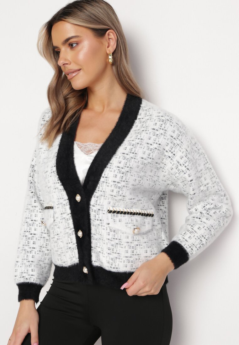 Cardigan Alb