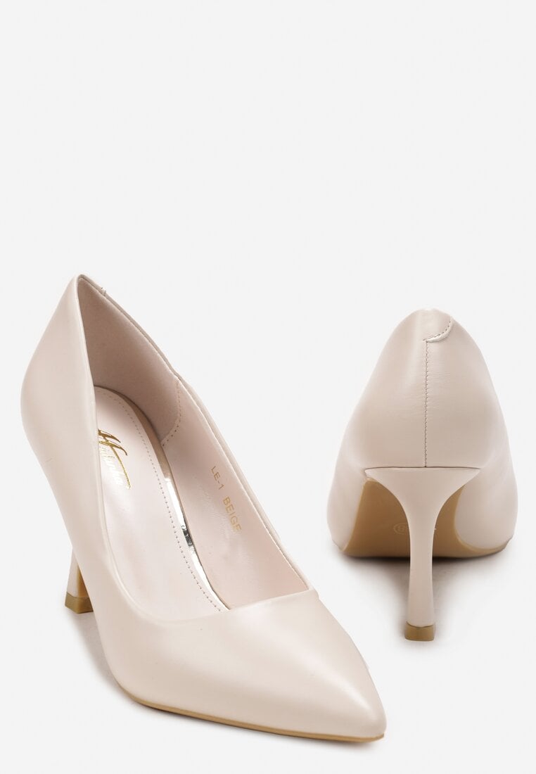 Pantofi stiletto Bej