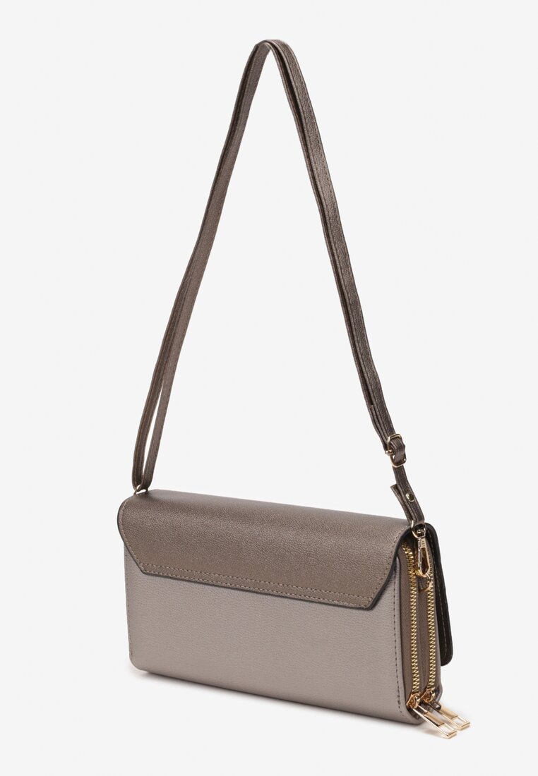 Beżowa  Mała Torebka na Ramię Zellina