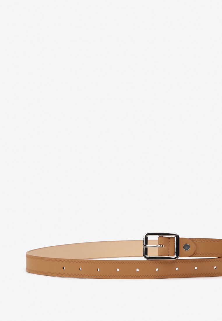 Brązowy Pasek z Ekoskóry z Kwadratową Klamrą Ohilla