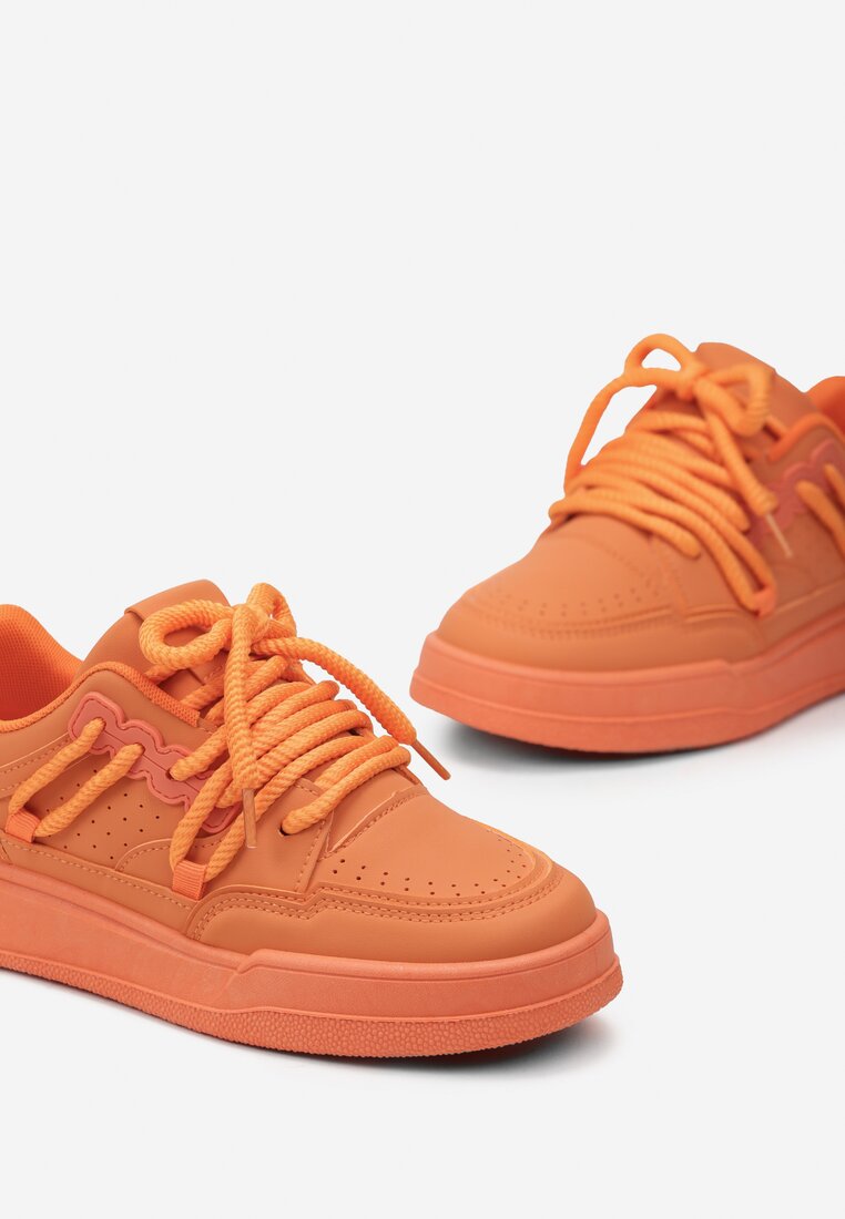 Pomarańczowe Sneakersy Rilvora