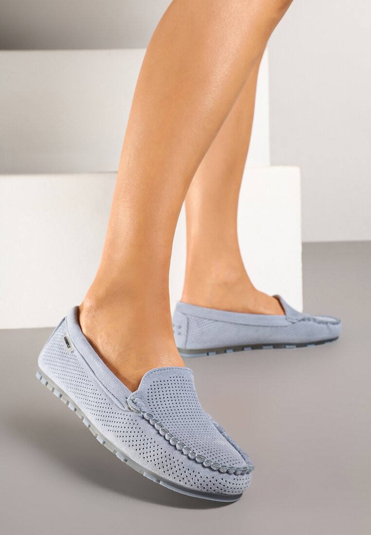 Mocasini Albastru deschis