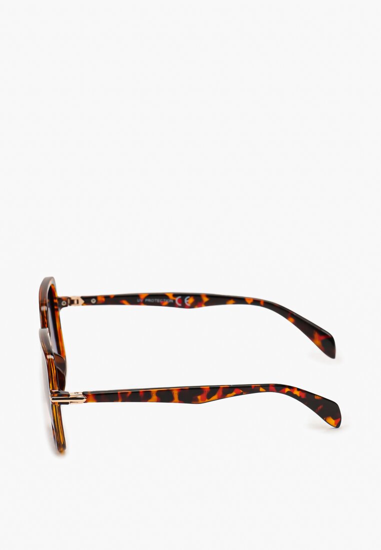 Ciemnobrązowe Okulary Przeciwsłoneczne Eleganckie Numbiana