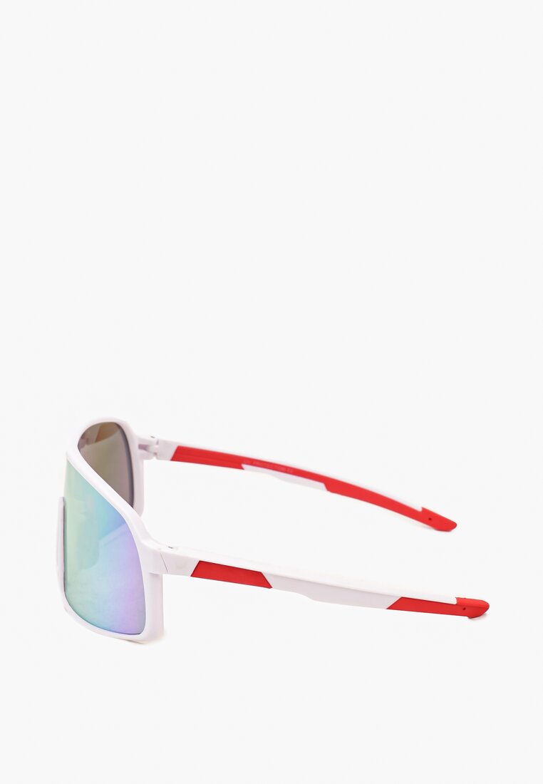 Białe Przeciwsłoneczne Okulary z Polaryzacją w Sportowym Stylu Avaemialla