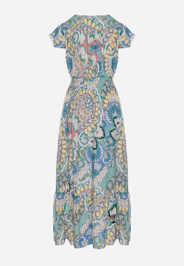 Rochie Verde cu galben