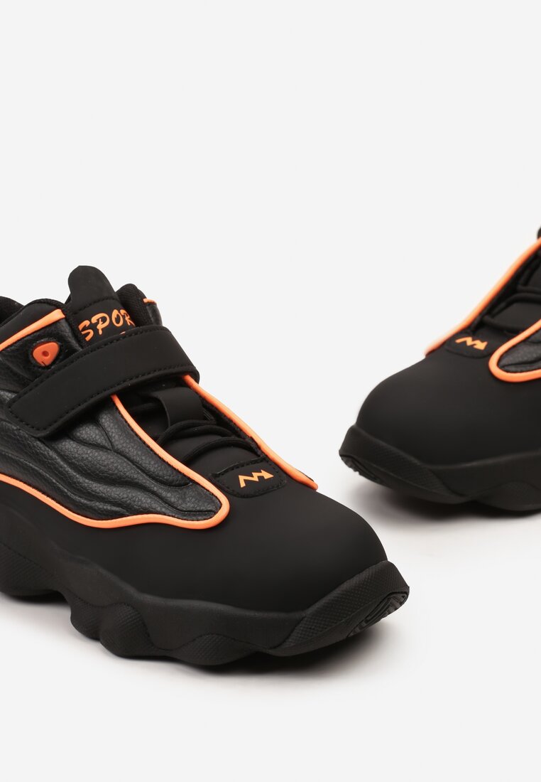Czarno-Pomarańczowe Buty Sportowe Atrydos