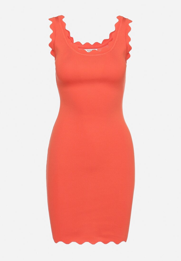 Pomarańczowa Sukienka Dephosa