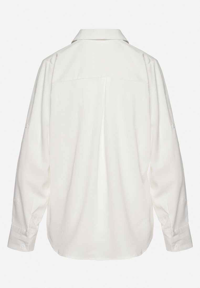 Biała Koszula Klasyczna na Guziki Isperria