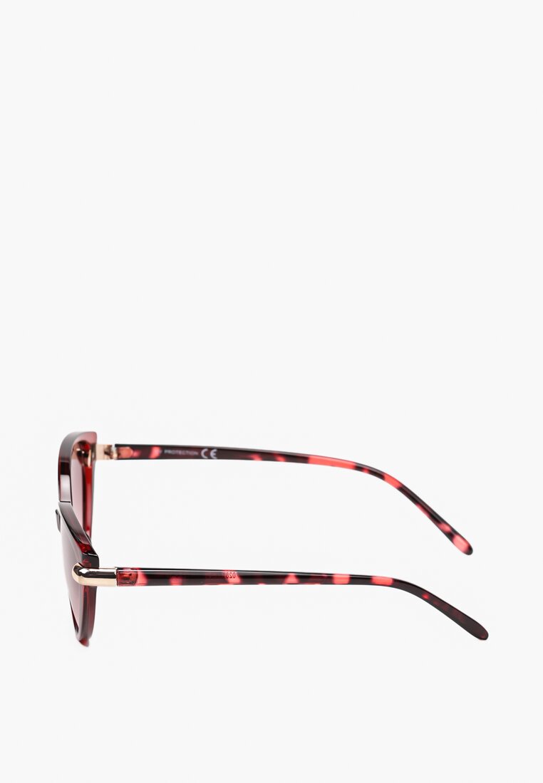 Brązowe Okulary  Przeciwsłoneczne Typu Kocie Oczy Adangirla