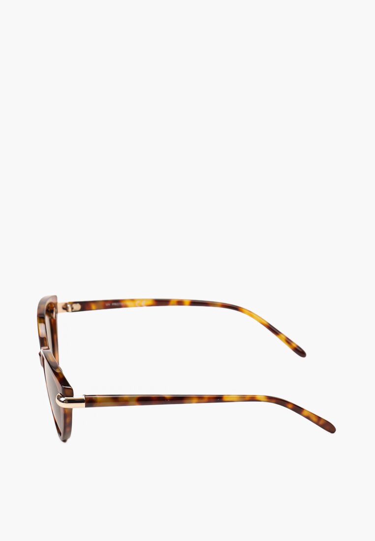 Brązowe Okulary Przeciwsłoneczne Typu Kocie Oczy Adangirla