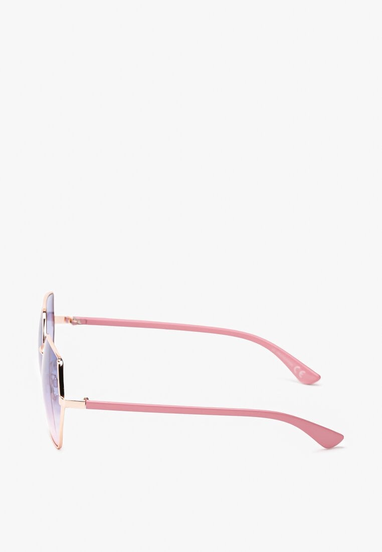 Różowe Okulary  Przeciwsłoneczne Lekkie z Cienkimi Oprawkami Anitassa