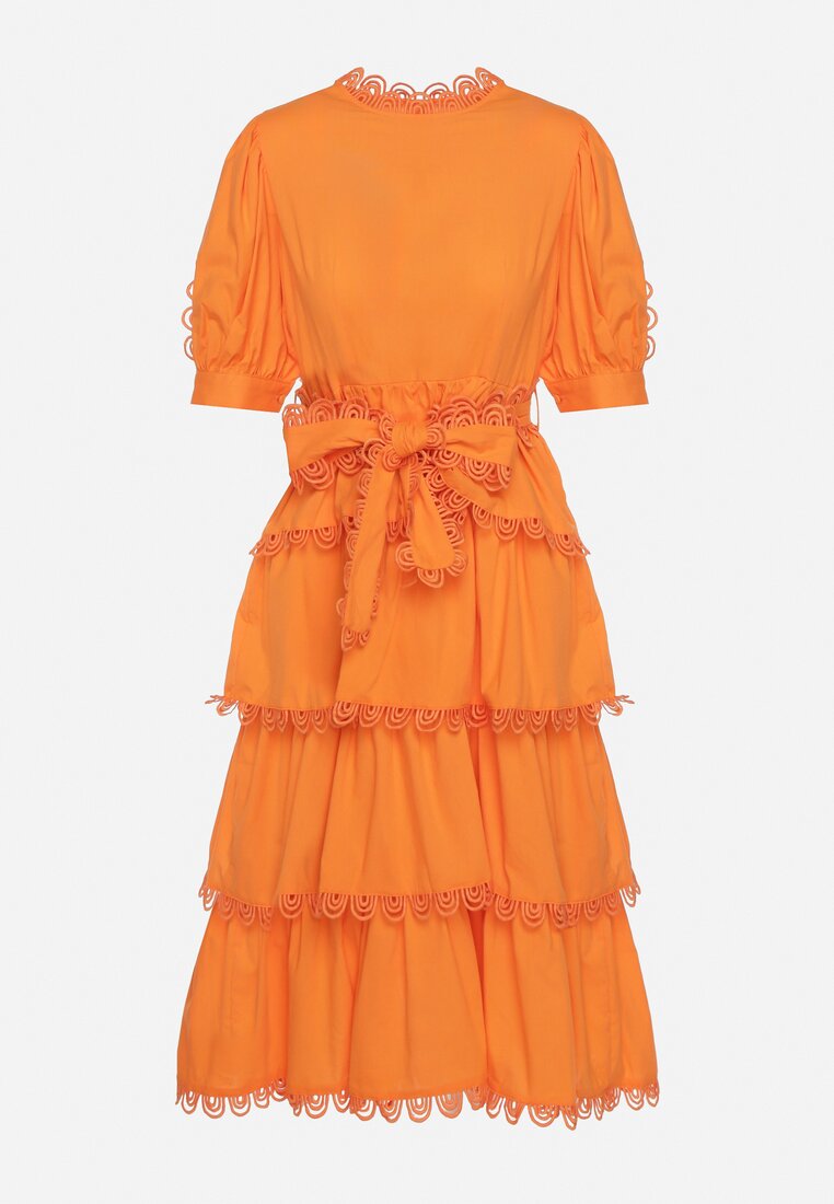 Pomarańczowa Sukienka Thellis