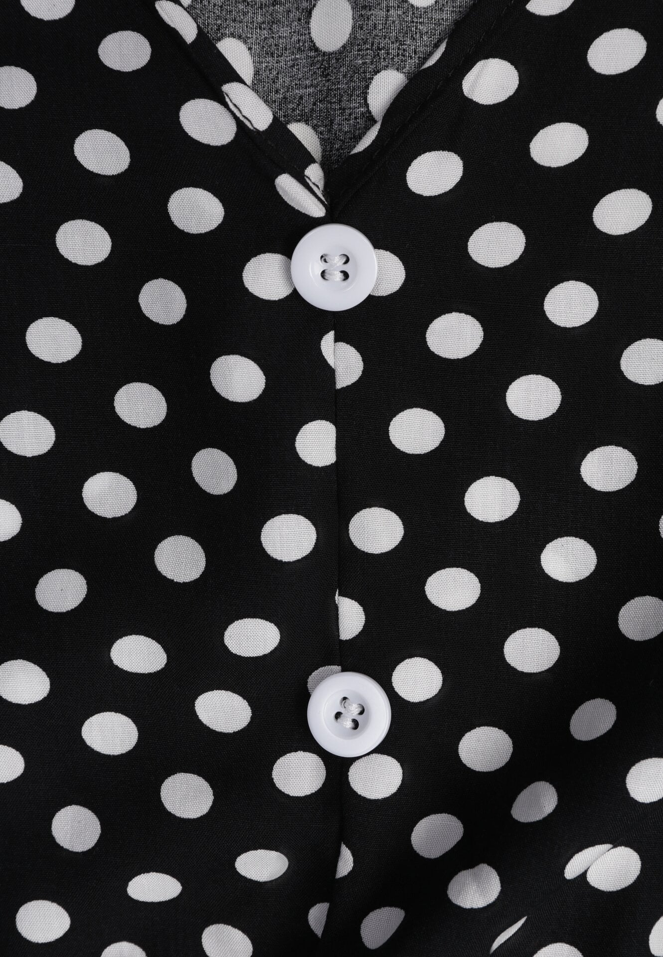 Czarna Bawełniana Sukienka z Gumką w Pasie i Falbanką Romilla