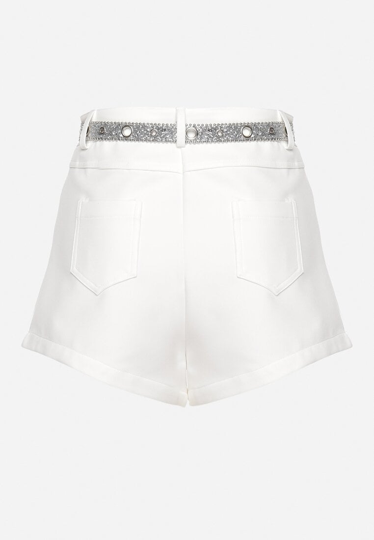Pantaloni scurți Albi