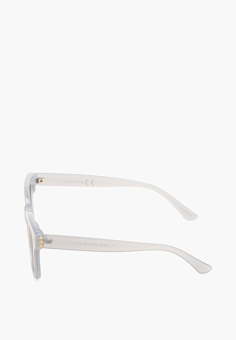 Jasnoniebieskie Klasyczne Okulary Przeciwsłoneczne Olivdia