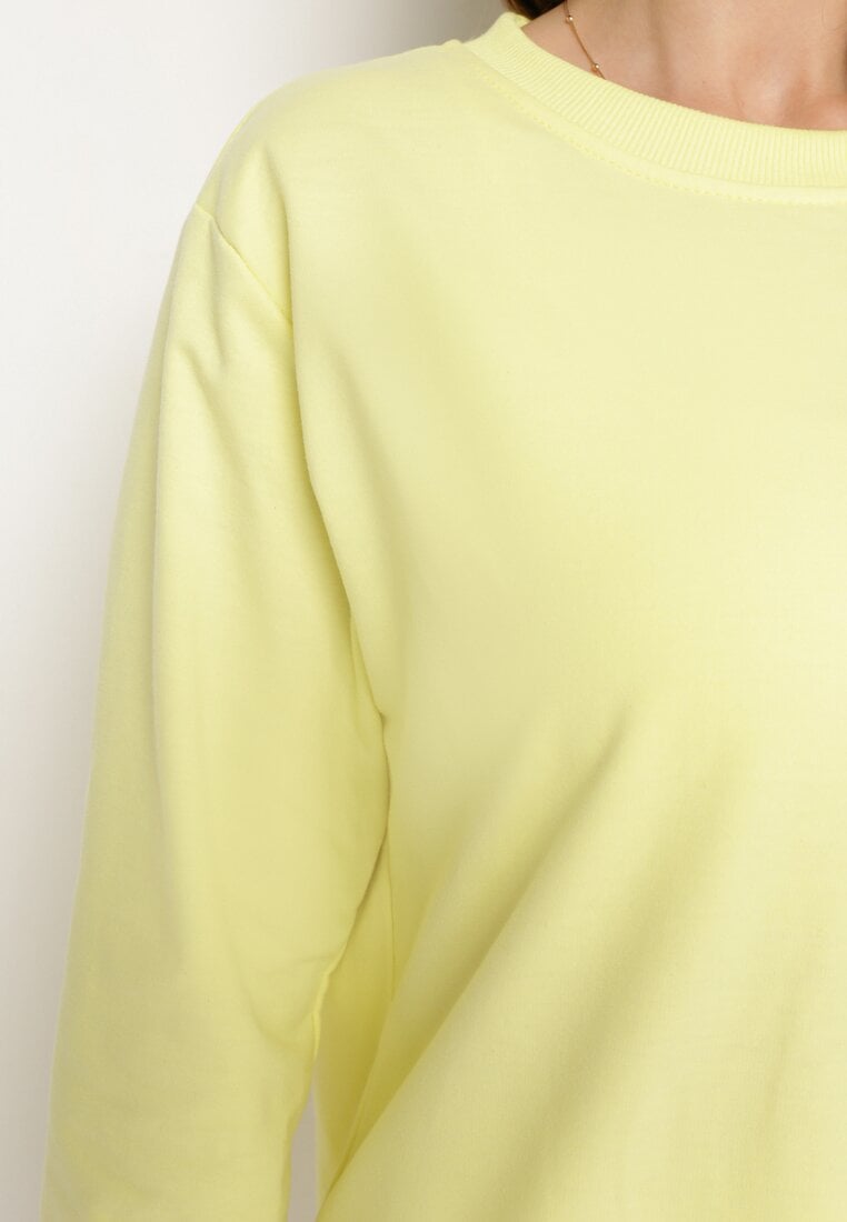 Żółta Klasyczna Bluza Wkładana przez Głowę Fosemia