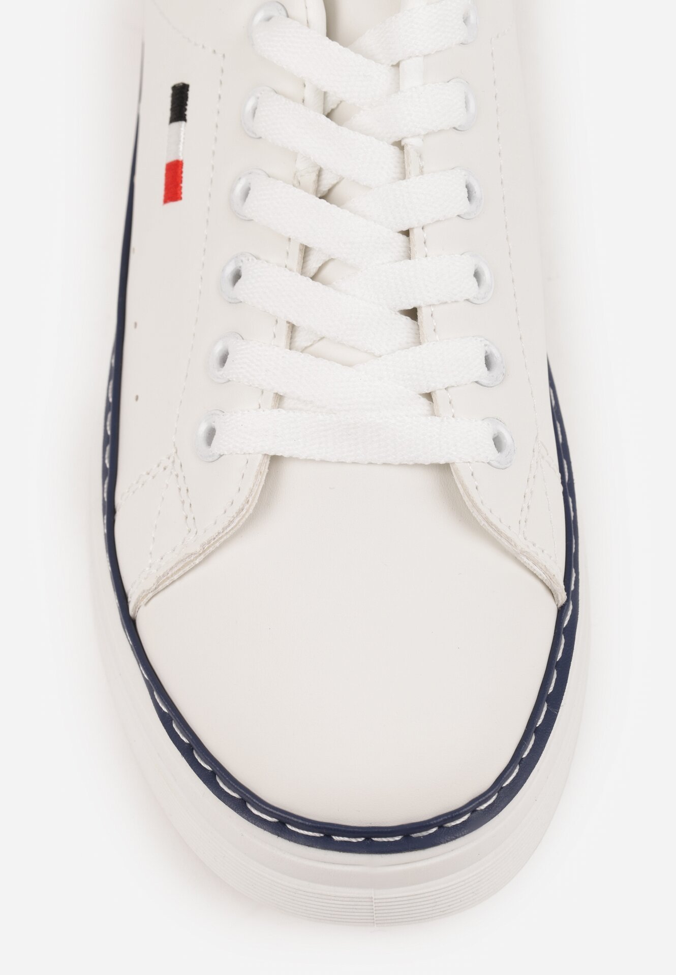 Sneakers Alb cu bleumarin