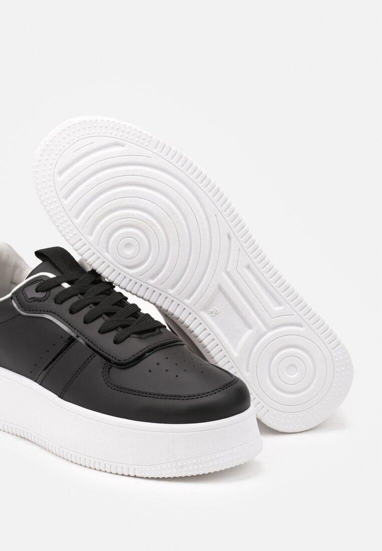 Sneakers Negru cu alb
