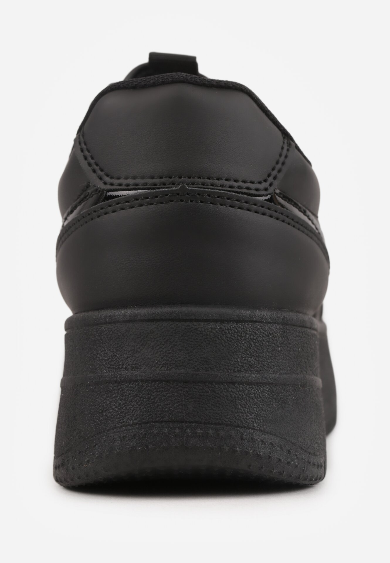 Czarne Klasyczne Sneakersy Vices na Grubej Podeszwie Torira