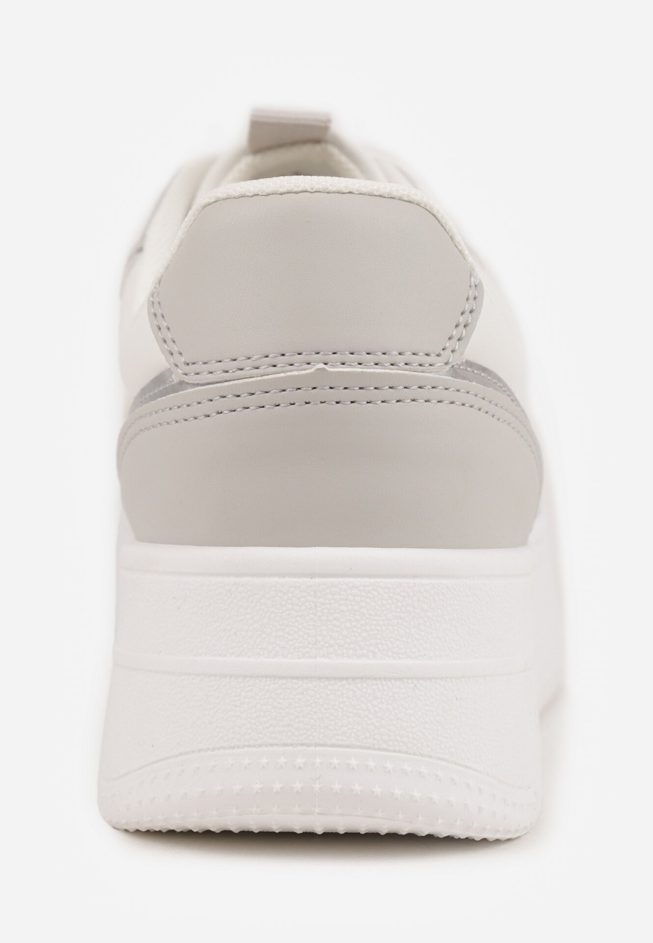 Biało-Szare Klasyczne Sneakersy Vices na Grubej Podeszwie Torira