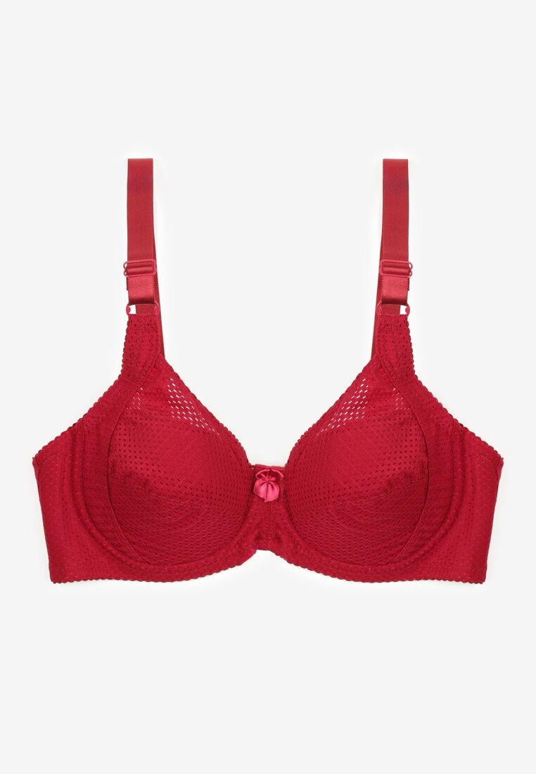 Bordowy Biustonosz Typu Full Cup Vikola