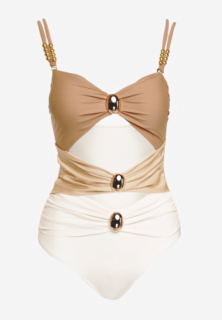 Costum de baie Bej