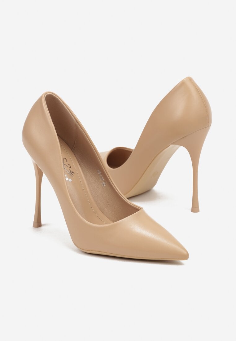 Pantofi stiletto Bej