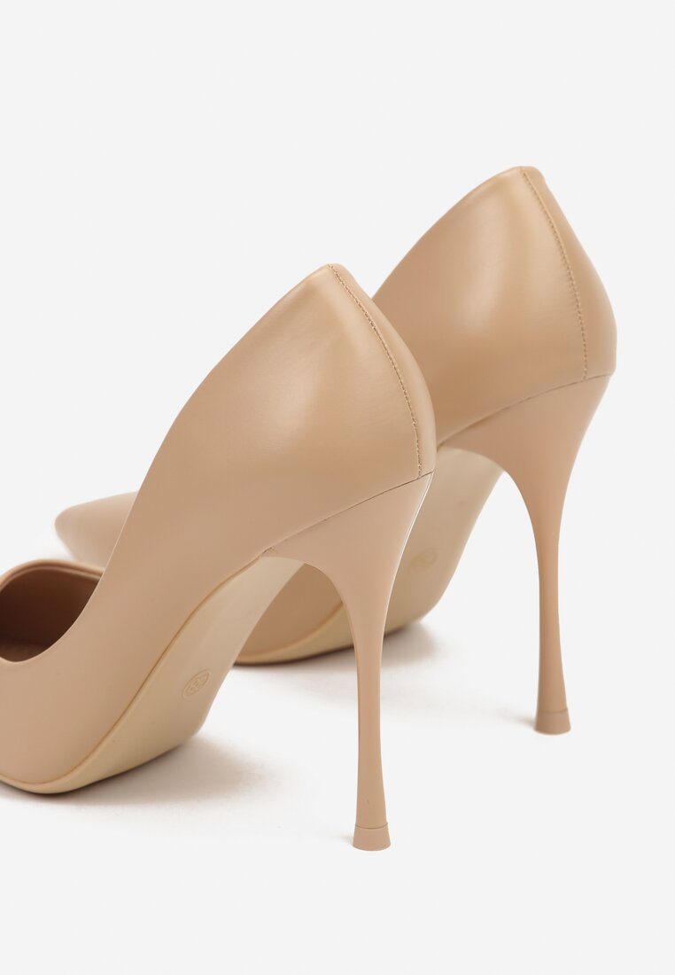 Pantofi stiletto Bej