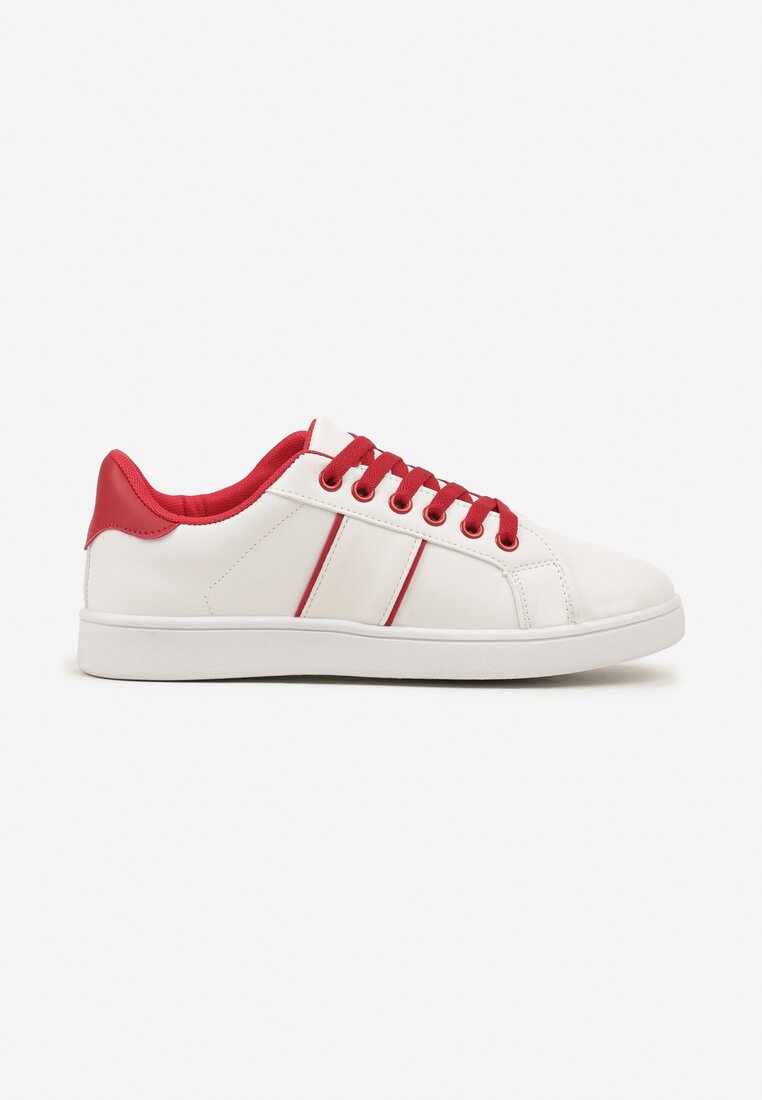 Sneakers Alb cu roșu