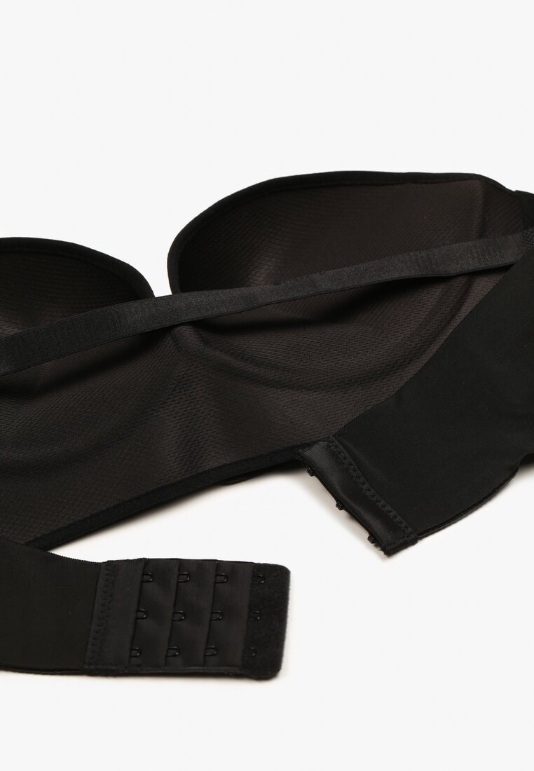 Czarny Biustonosz Miseczka B Push Up Bez Ramiączek Useria